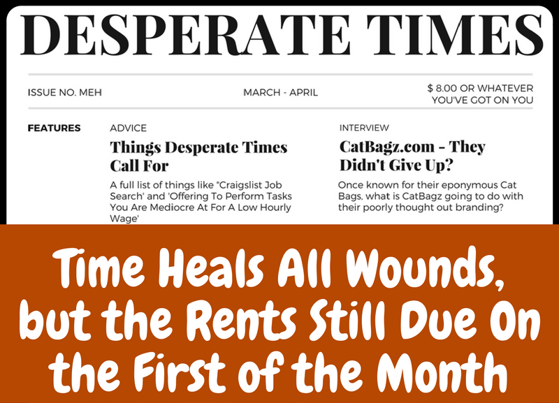 CatBagz.Com Featured in the April 2017 Edition of 'Desperate Times'