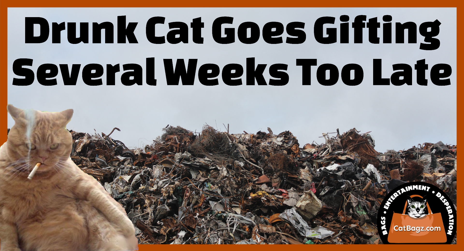 Drunk Cat Goes Gifting Several Weeks Too Late