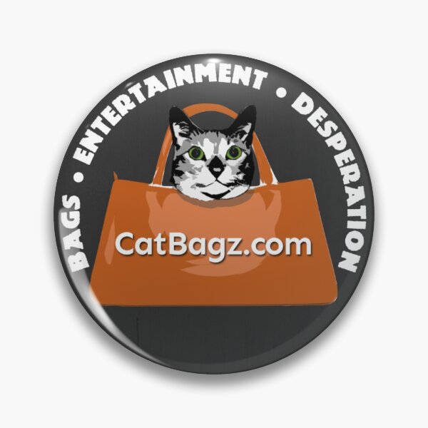 CatBagz Round Logo Pin