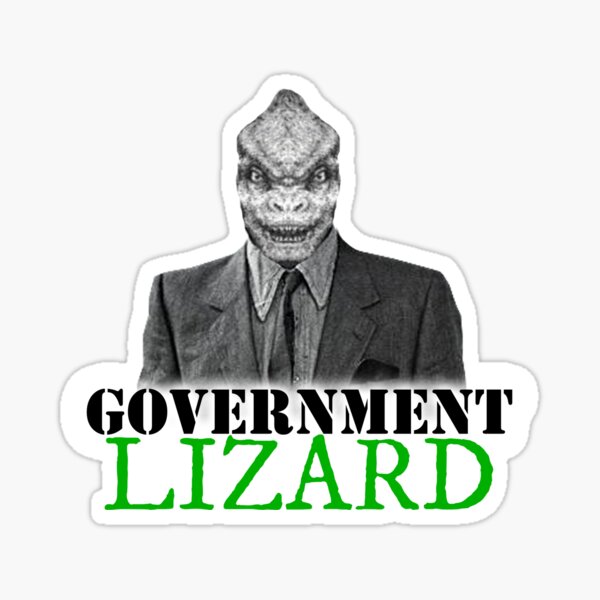Government Lizard Sticker