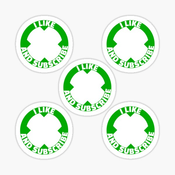I Like and Subscribe Sticker