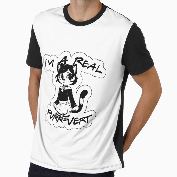 I'm a Real Purr-Vert (Catboy) Graphic T-Shirt