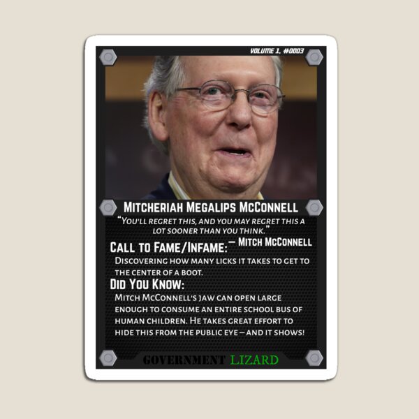 Lizard People Both Famous and Infamous – Mitcheriah Megalips McConnell Magnet