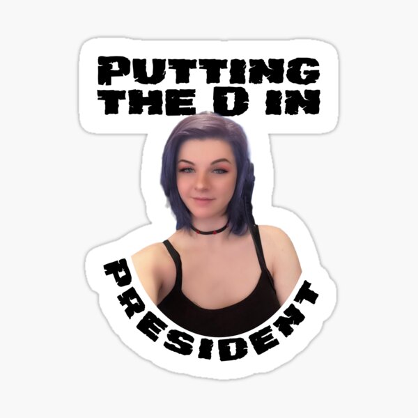 Putting the D in President Sticker
