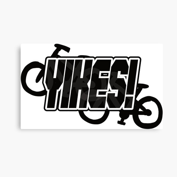 Yikes On Bikes Canvas Print